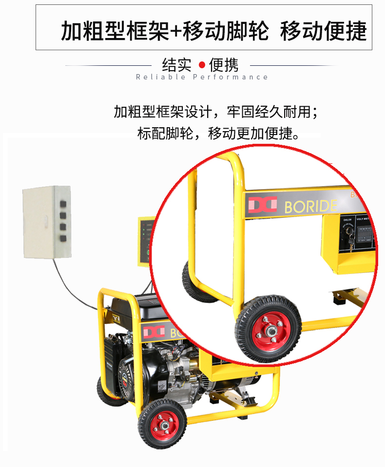 單相5kW無(wú)人值守ATS小型汽油發(fā)電機組特點(diǎn)